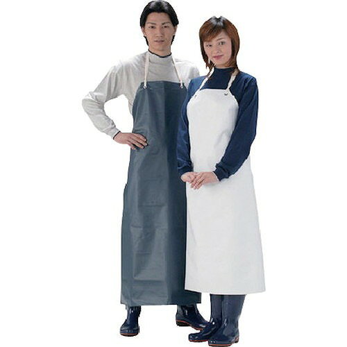 カジメイク 1900 ターポリン胸付前掛 紺 M 190055M 保護具 保護服・防護服 エプロ...
