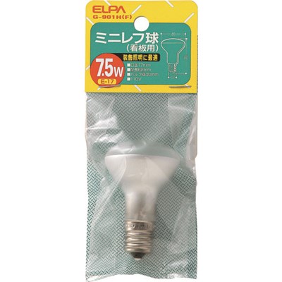 ELPA ミニレフ球7.5W G901HF 工事・照明用品 作業灯・照明用品 電球(代引不可)