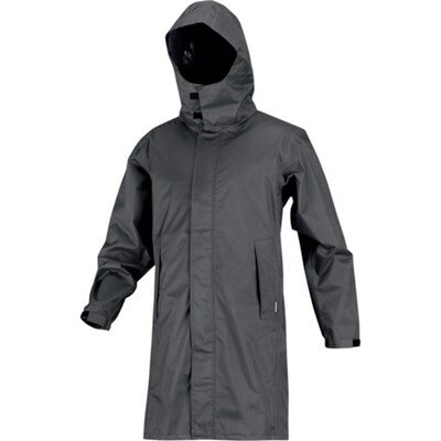 カジメイク 7590 バッグインコート チャコール L 759074L 保護具 作業服 雨具(代引不可)【送料無料】