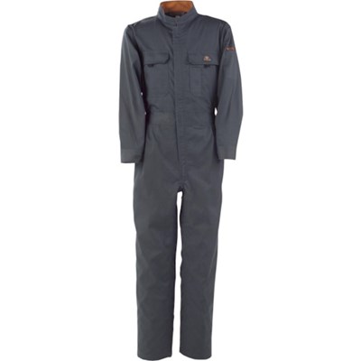 Long-Sleeved - カジメイク T/C長袖つなぎ服 チャコールグレー L 660974L 保護具 作業服 つなぎ服(代引不可)【送料無料】