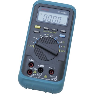 ELPA デジタルマルチメータ KU2600 測定・計測用品 工業用計測機器 マルチメーター(代引不可)【送料無料】