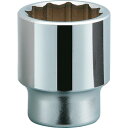 KTC 19.0sq.ソケット(十二角) 対辺寸法52mm 全長75mm B652W 手作業工具 ソケットレンチ ソケット(代引不可)【送料無料】