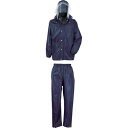 カジメイク ディフェンドレインスーツ ネイビー M 329355M 保護具 作業服 雨具(代引不可)