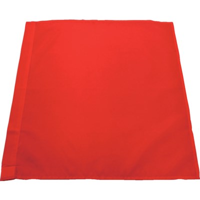 ミズケイ 「旗めくんです 」赤旗(45cm×45cm) 8013000 安全用品 標識・標示 標示幕・旗(代引不可)