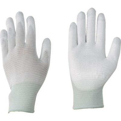 AS AP導電ライン手袋手の平コートL 10双 1479602 保護具 作業手袋 静電気防止手袋(代引不可)【送料無料】