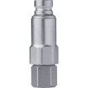 セイン シリーズ064 残圧除去機能付ニップル NPT1 1/4 メネジ 100646404 空圧用品 流体継手・チューブ 金属カップリング(代引不可)【送料無...