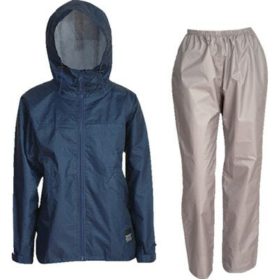 カジメイク レインスーツフェミニン2 デニム LL 748045LL 保護具 作業服 雨具(代引不可)【送料無料】