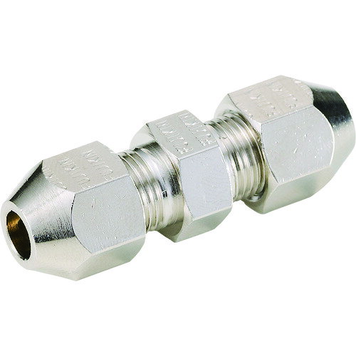 Fujikin 黄銅製リングジョイント ストレートユニオン RF8R 工事 照明用品 管工機材 小径配管継手(代引不可)