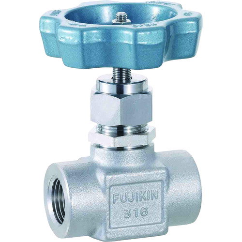 Fujikin SUS鋼製ニードルストップバルブUS127PCR US127PCR 空圧用品 流体継手 チューブ ニードルバルブ..