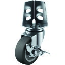 ユーエイ アングル 自在 キャスター エラストマー 車輪径75mm ストッパー付き Sタイプ SA-S型 取付寸法20×21,16 SA75ELS 金物 建築資...