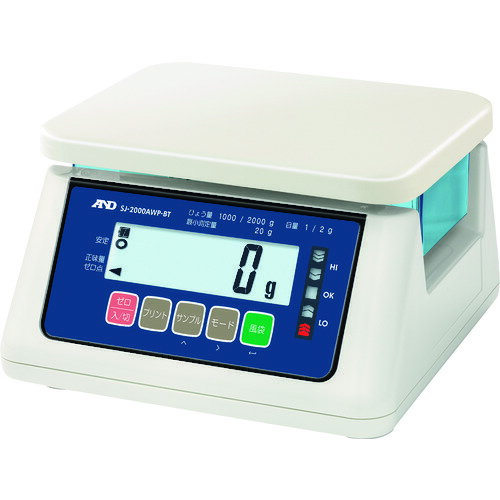 A&D A&D 取引証明用 防塵 防水はかり ワイヤレス通信モデル SJ-2000AWP-BT-A3 SJ2000AWPBTA3 測定 計測..
