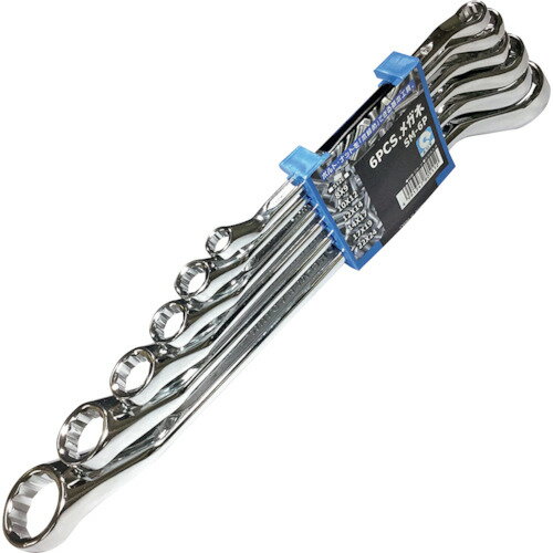 ベストツール SBS 6PCS.メガネレンチセット(ホルダー付) SM6P 手作業工具 レンチ スパナ プーラー めがねレンチ(代引不可)
