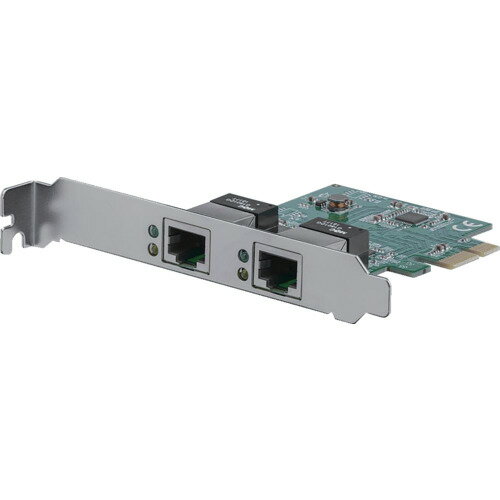 StarTech LANカード/PCIeE/x1/2x RJ45/10/100/1000Mbps/Win & Mac ST1000SPEXD4 電子機器 電気 電子部品 基板用品(代引不可)【送料無料】