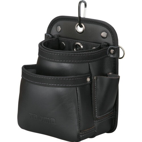 タジマ セフツイン腰袋 本革 2段小 SFKBK2S2H 手作業工具 バックパック ツールバッグ 工具差し 腰袋(代引不可)【送料無料】