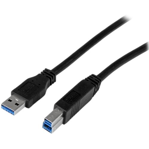 StarTech USB 3.0ケーブル/1m/Type‐A - Type‐B/5Gbps/オス-オス/IF認証/ブラック/タイプB USB3CAB1M オフィス 住設用品 OA用品 ケーブル(代引不可)