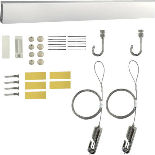 福井金属工芸 レールサン ピクチャーレール 壁面用 L=100cm Aセット WRS-100A WRS100A 金物 建築資材 建築金物 カーテンレール(代引不..