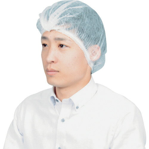 TRUSCO 使い捨てキャップ ホワイト (100枚入) TDC480100W 保護具 保護服 防護服 フード(代引不可)