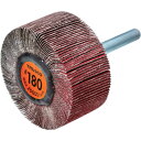 TRUSCO セラミックフラップホイール 軸径6mm #180 外径50×幅25×軸長40 (5個入) TCF5025CE180 電動 油圧 空圧工具 研削研磨用品 フラップ軸付ホイール(代引不可)【送料無料】