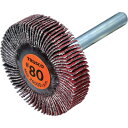 TRUSCO セラミックフラップホイール 軸径6mm #80 外径40×幅10×軸長40 (5個入) TCF4010CE80 電動 油圧 空圧工具 研削研磨用品 フラップ軸付ホイール(代引不可)【送料無料】
