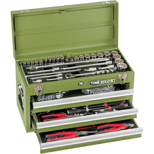 TONE ツールセット(ピスタチオグリーン) TSX950PG 手作業工具 工具セット チェストタイプ(代引不可)【送料無料】