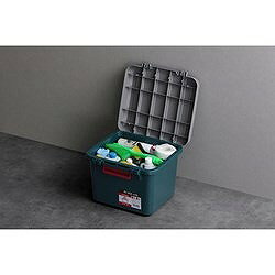 リコメン堂生活館のIRIS 299970 RVBOX400 グレー/ダークグリーン RV400RM 物流 保管用品 収納用品 道具箱(代引不可)｜アングル3