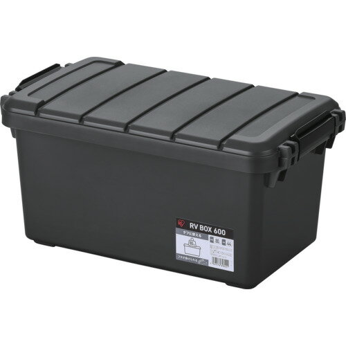 特長●カー＆レジャー用品を収納するのに最適なRV BOXです。●ベンチや踏み台としても使用でき便利です。●カギ穴付きです。市販の南京錠を取り付けることができます。●フタ裏のフック形状を本体に引っ掛けることができます。●持ち手が丸くなっており、長時間持っても手が痛くならないようになっています。用途●多目的収納に。仕様●容量(L)：44●色：チャコールグレー●外形寸法(mm)間口：639●外形寸法(mm)奥行：370●外形寸法(mm)高さ：317●有効内寸(mm)間口：498●有効内寸(mm)奥行：267●有効内寸(mm)高さ：272●耐荷重(kg)：約80原産国：日本【代引きについて】こちらの商品は、代引きでの出荷は受け付けておりません。【送料について】北海道、沖縄、離島は送料を頂きます。