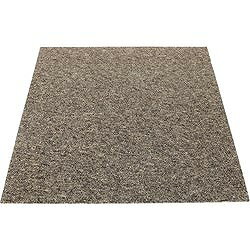 大島屋 日本製タイルカーペット ブラウン 50×50cm STC10 清掃 衛生用品 床材用品 ...