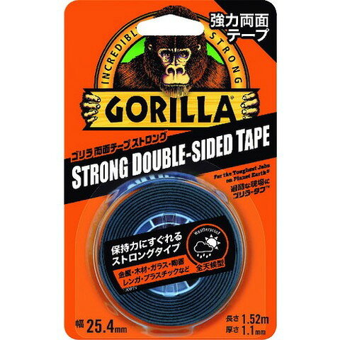 KURE 強力両面テープ ゴリラ両面テープ ストロング 25.4mm×1.52m×厚サ1.1mm NO1779(代引不可)