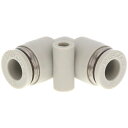 PISCO チューブフィッティング ユニオンエルボ チューブ外径:10mm ライトグレー仕様 PV10W 空圧用品 流体継手 チューブ チューブ継手(代引不可)