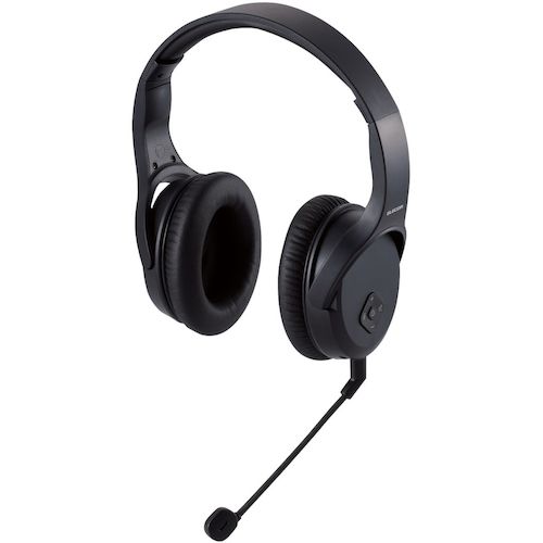 ELECOM 無線ヘッドセット 2.4GHzワイヤレス オーバーヘッド型 マイクアーム付き 両耳 ブラック HSHPW01BK オフィス 住設用品 OA用品 周辺機器(代引不可)【送料無料】