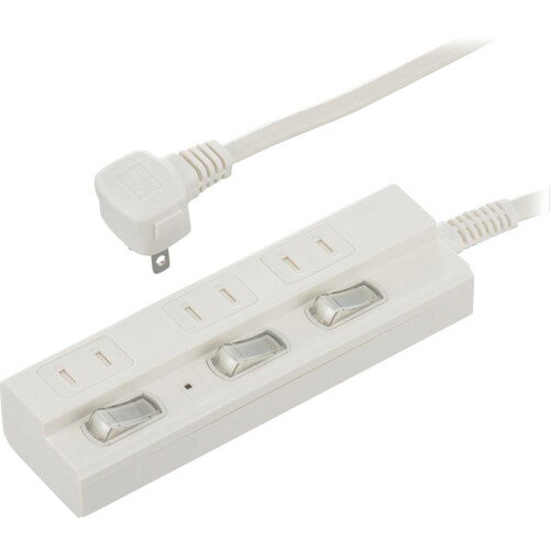 OHM 3口1m節電タップ雷ガード付22 HSTPK31W22 オフィス 住設用品 OA用品 OAタップ(代引不可)