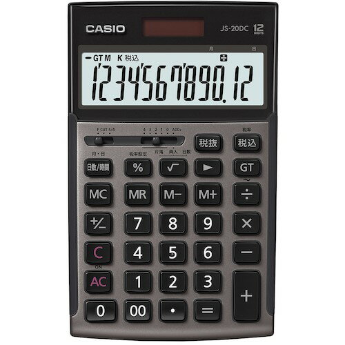 カシオ 本格実務電卓 グレージュブラウン JS20DCGBN オフィス 住設用品 オフィス備品 電卓(代引不可)【送料無料】 カシオ 本格実務電卓 グレージュブラウン JS20DCGBN オフィス 住設用品 オフィス備品 電卓(代引不可)【送料無料】