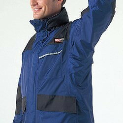 カジメイク KM-001 仕事合羽 チャコール 3L KM001743L 保護具 作業服 雨具(代引不可)【送料無料】