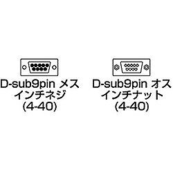 SANWA RS-232C延長ケーブル(3m) KR9EN3 オフィス 住設用品 OA用品 ケーブル(代引不可)