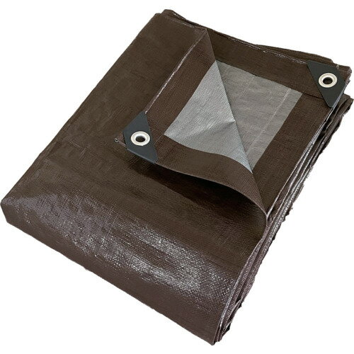 南榮工業 景観配慮シート ブラウンシルバー KEIKANSHEET9.0MX9.0M 梱包用品 シート ロープ ブルーシー..