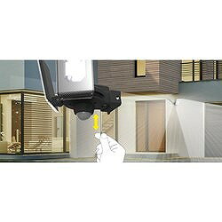 musashi 12.5W×2灯スライド型 LEDセンサーライト LEDAC2050 環境改善用品 防災 防犯用品 防犯用センサーライト(代引不可)【送料無料】
