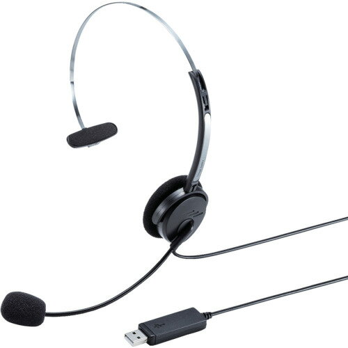 SANWA USBヘッドセット MMHSU12BK オフィス 住設用品 OA用品 周辺機器(代引不可)【送料無料】