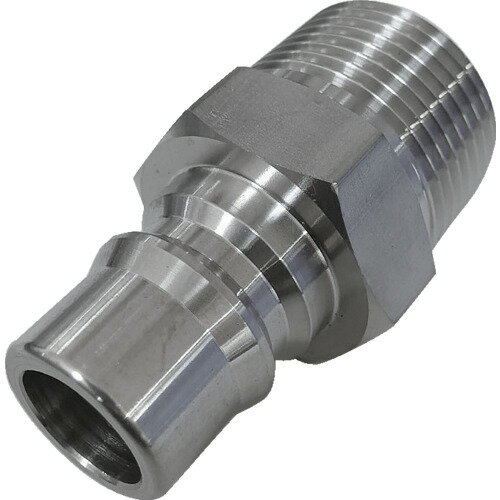 NKCカップリング NL型カップリングプラグ(SUS304) R1/2 オネジ NL44PMS 空圧用品 流体継手 チューブ 金属カップリング(代引不可)