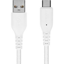 Owltech 断線に強く柔らかい USB タイプA to Cケーブル 1m ホワイト OWLCBA4CA10WH オフィス 住設用品 OA用品 ケーブル(代引不可)