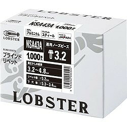 エビ ブラインドリベット(アルミ/スティール製)4-3(1000本入) 箱入 NSA43A 金物 建築資材 ファスニングツール ブラインドリベット(代引不可) 2