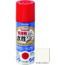 【商品詳細】●有機溶剤中毒予防規則適用外です。●硬くて強い塗膜が被塗物を護ります。●密着力に優れ、折り曲げにも強い力を発揮します。●屋内外の色々な場所・物。●鉄部、木部、コンクリート、ガラス、スレート、プラスチック製品など発泡スチロールにも塗れます。●色：アイボリーホワイト●容量(L)：0.4●塗り重ね回数：2●塗布面積(［［M2］］)：約0.7〜1.3●塗り重ね可能時間：20℃約2時間、5℃約3時間●指触乾燥時間：20℃約8分、5℃約16分●乾燥時間：半硬化乾燥20℃約20分、5℃30分●2回塗り●指触乾燥時間：約8分(20℃)、約16分(冬)●半硬化乾燥時間：約20分(20℃)、約30分(冬)●塗布面積：約0.7〜1.3［［M2］］材質／仕上●アクリル樹脂系水溶性塗料注意●使用する時は容器を充分に振り、よくかき混ぜて下さい。JANコード 4906754262106【代引きについて】こちらの商品は、代引きでの出荷は受け付けておりません。【送料について】北海道、沖縄、離島は送料を頂きます。