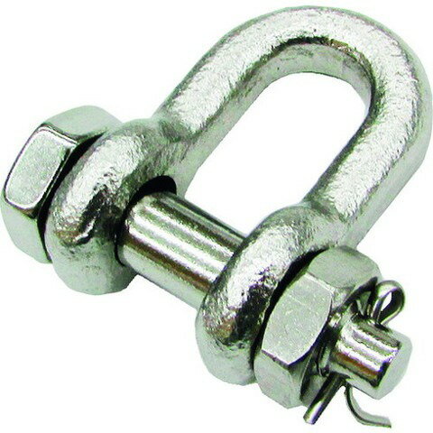 【商品詳細】●枠の太さよりピンの太さの方が太いシャックルです。●ワリピン止めなので、振動でピンが緩む危険がないタイプです。●チェーン・ワイヤ・ロープ等の連結や、端末の金具のジョイントに。●特に、振動が多いなどで通常のシャックルではピンが緩む...