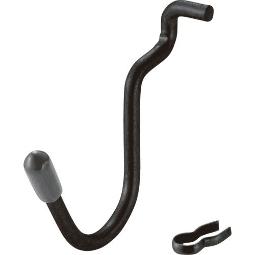 Hooks - 光 パンチングボード用パーツ ブラック U型フック キャップ黒 4P PBUFB39 金物 建築資材 建築金物 棚受金具(代引不可)