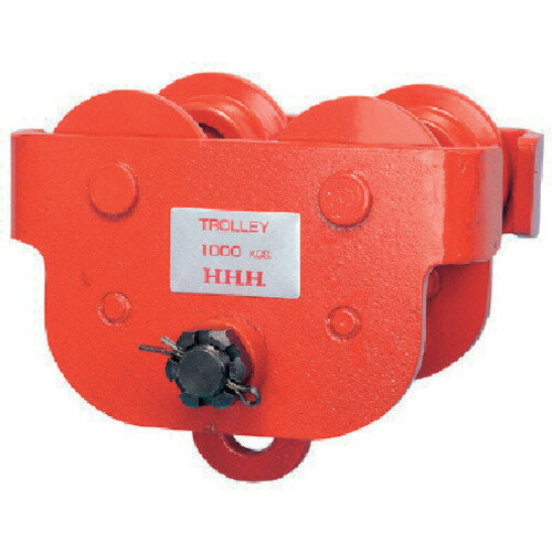 HHH プレントロリー 1t ビーム巾75、100、125用 PT1TON 荷役用品 チェーンブロック クレーン トロリー 吊り金具(代引不可)【送料無料】