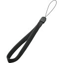 ELECOM スマートフォン用ハンドストラップ スタンダードタイプ ブラック PSTH01BK オフィス 住設用品 OA用品 セキュリティ器具(代引不可)