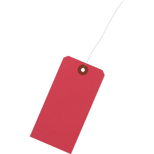 シモジマ 荷札 2号 60×120 赤 1000枚入り 3501704 梱包用品 梱包結束用品 荷札(代引不可)【送料無料】