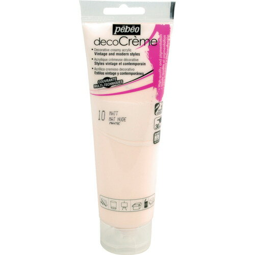 Pebeo デコクリーム 120mlマット ヌード 89010 工事 照明用品 塗装 内装用品 塗料(代引不可)