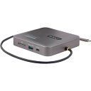 StarTech マルチポートアダプター/USB-C/2画面/4K60Hz HDMI/100W PD/2x USBハブ/有線LAN/SD 102BUSBCMUL...