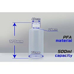 KOKUGO PFAボトル 細口 500ml 10120603 研究用品 ボトル 容器 ボトル(代引不可)【...