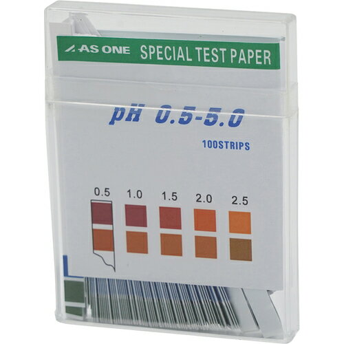 AS pH試験紙 スティックpH0.5-5.0 (100枚入) 1126703 研究用品 理化学用品 試薬 計測器(代引不可)